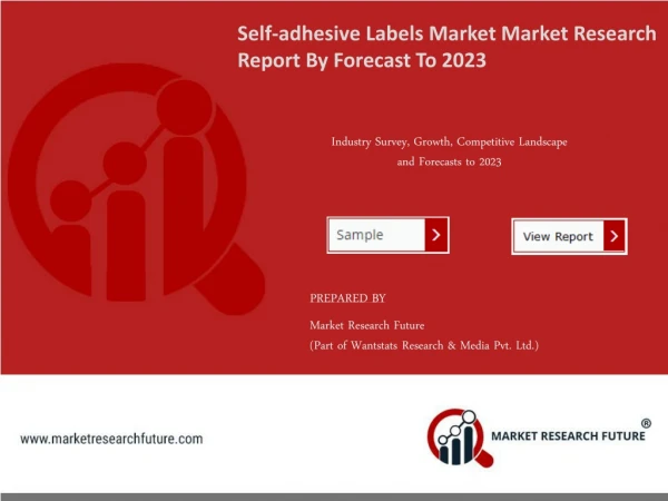 Self-Adhesive Labels Market Sales Revenue, Worldwide Analysis, Competitive Landscape, Future Trends, Industry Size And R