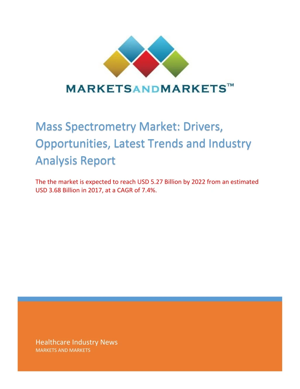 mass spectrometry market drivers opportunities