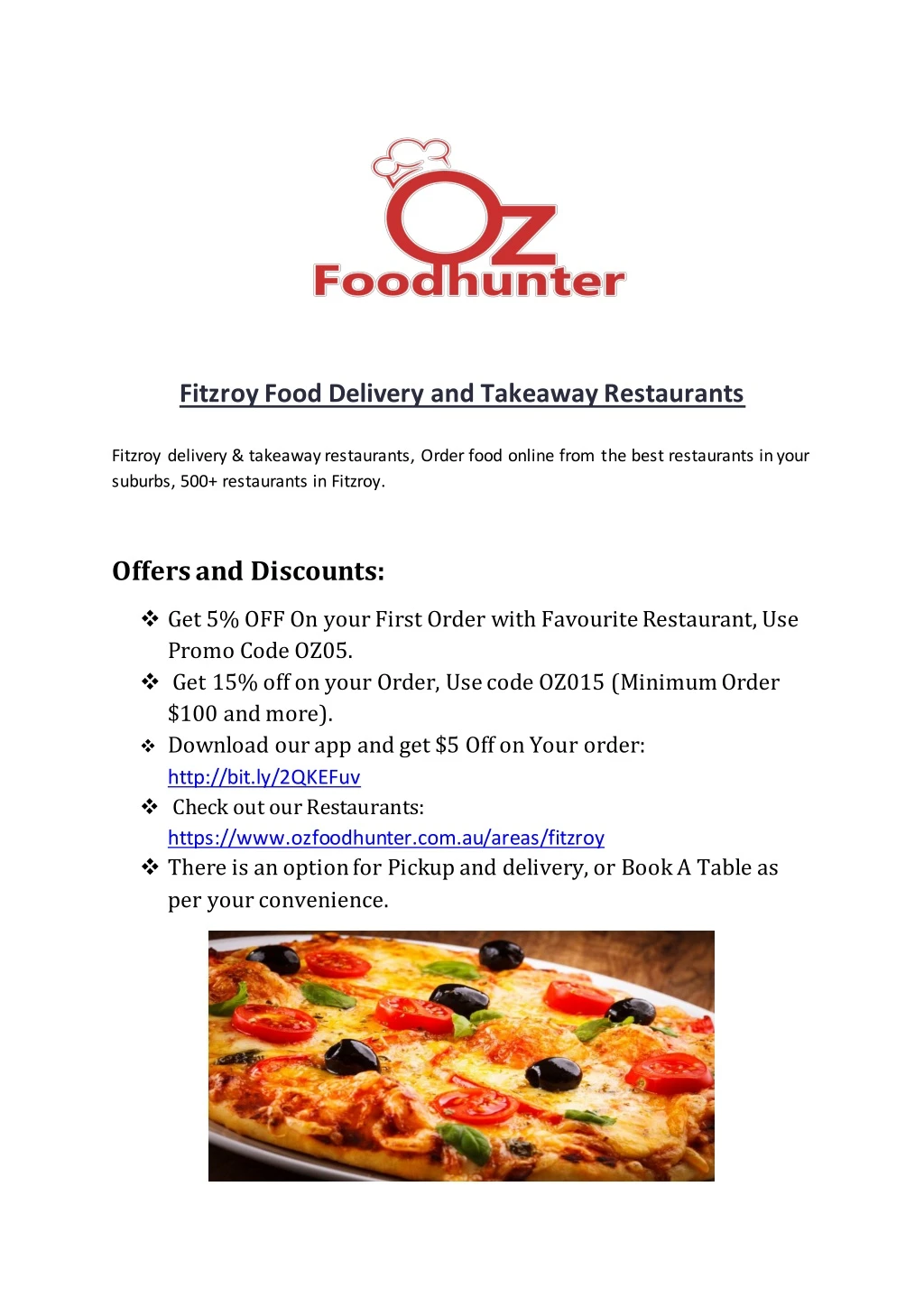 fitzroy food delivery and takeaway restaurants