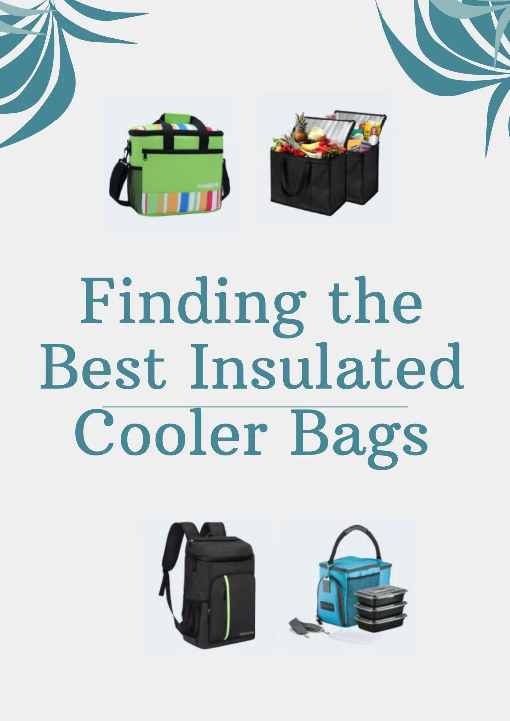 finding the best insulated cooler bags