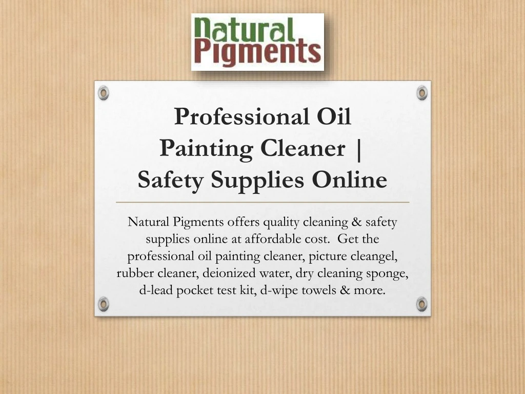 professional oil painting cleaner safety supplies online