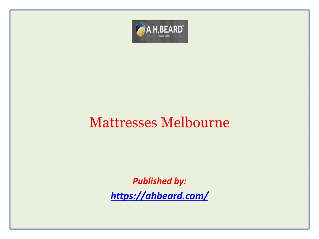 mattresses melbourne published by https ahbeard com