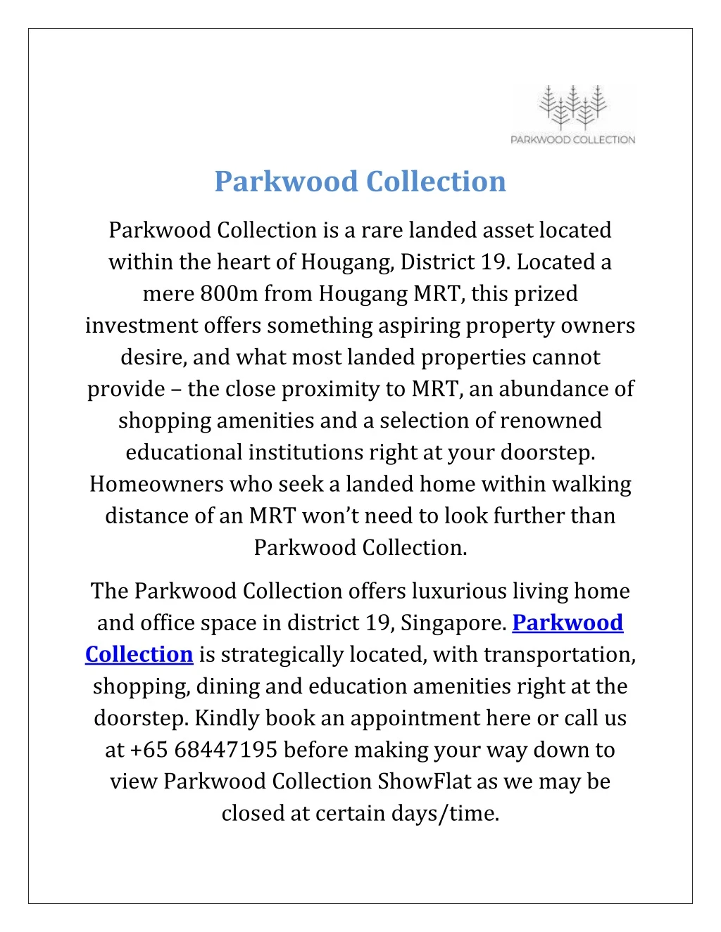 parkwood collection