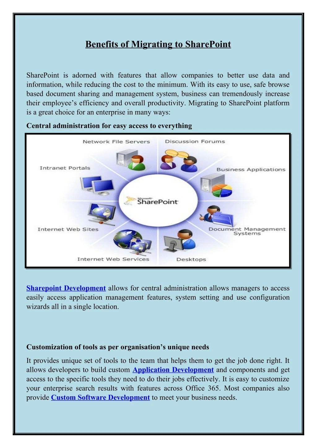 benefits of migrating to sharepoint