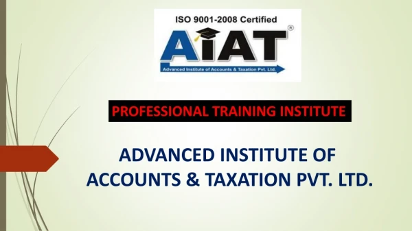 INDUSTRIAL ACCOUNTING and TAXATION TRAINING