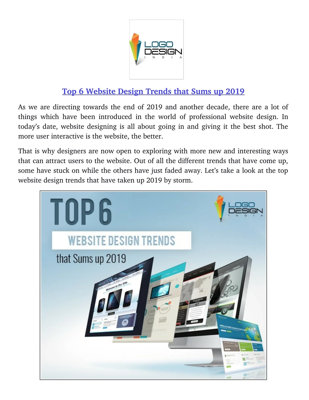 top 6 website design trends that sums up 2019