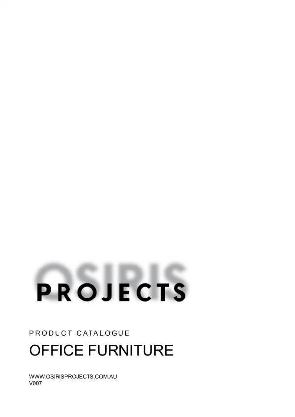 Osiris Projects Product Catalogue - Office Furniture