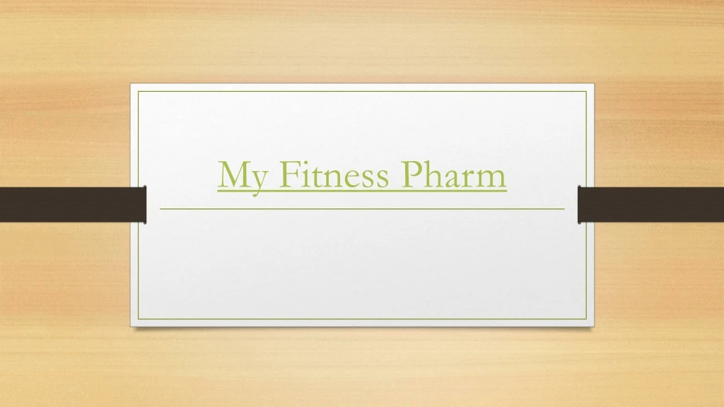 my fitness pharm
