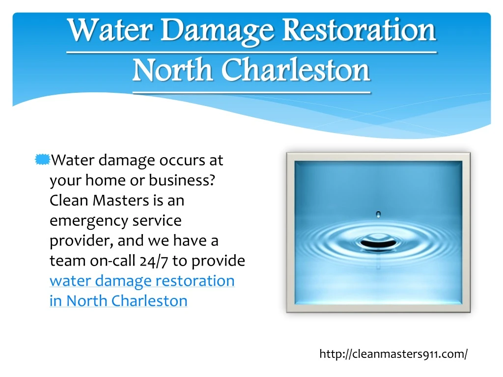 water damage restoration north charleston