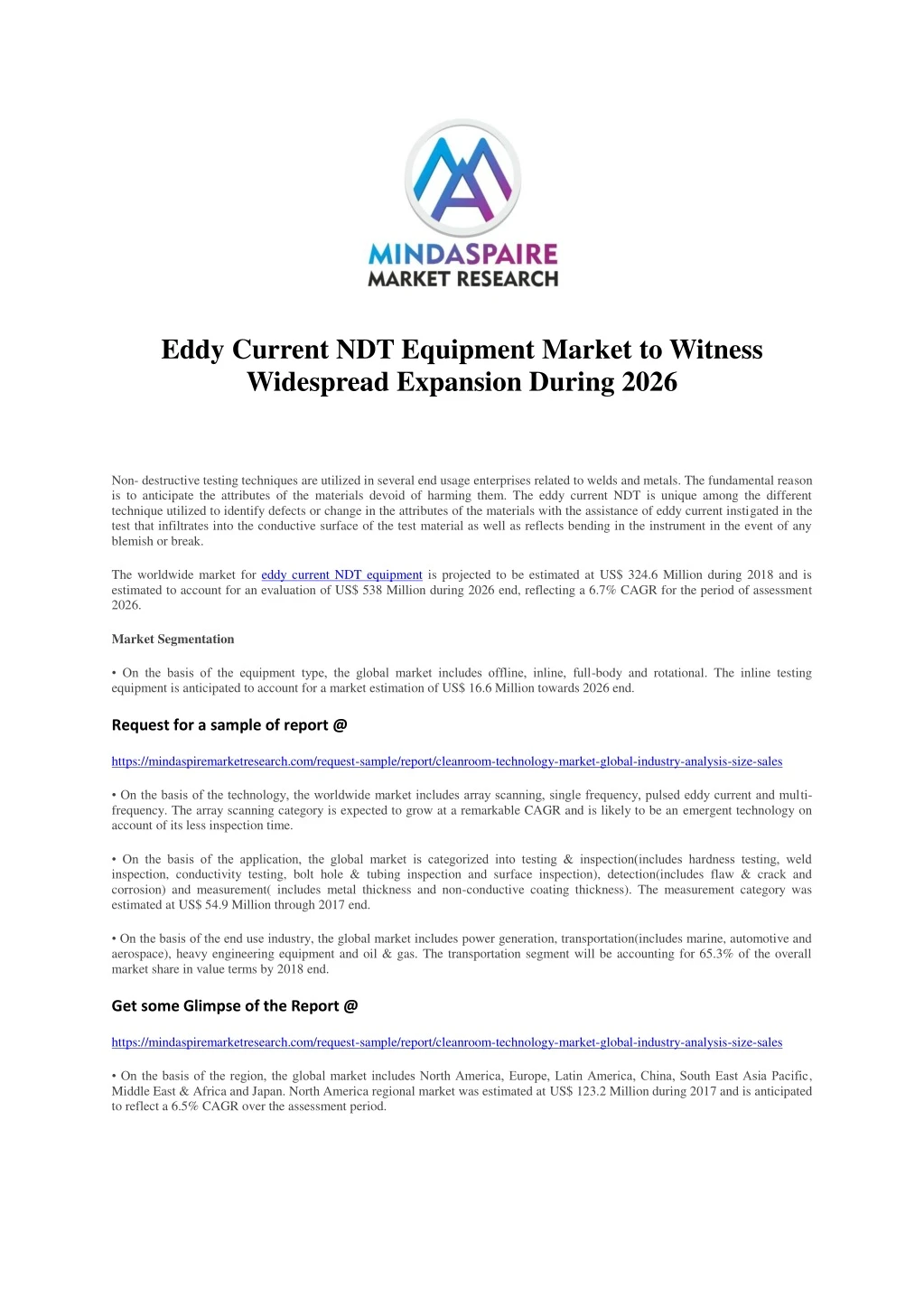 eddy current ndt equipment market to witness