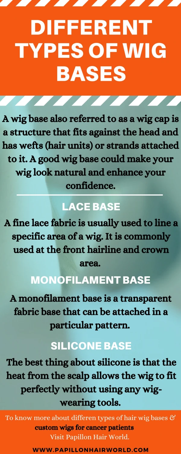 Different types of Wig Bases