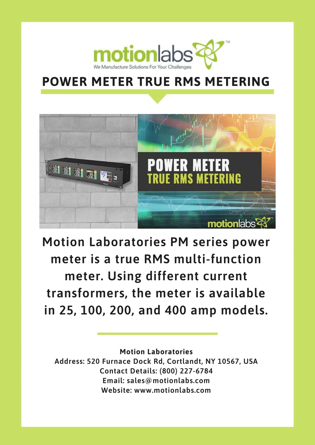 power meter true rms metering