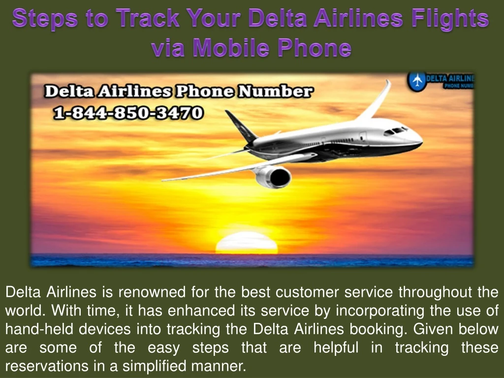 steps to track your delta airlines flights