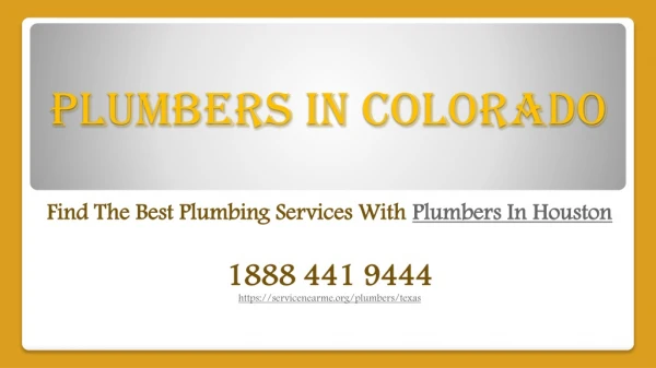 Find the best plumbing services with Plumbers in Houston
