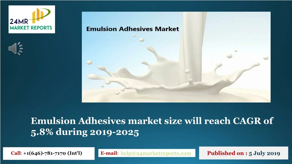 emulsion adhesives market size will reach cagr