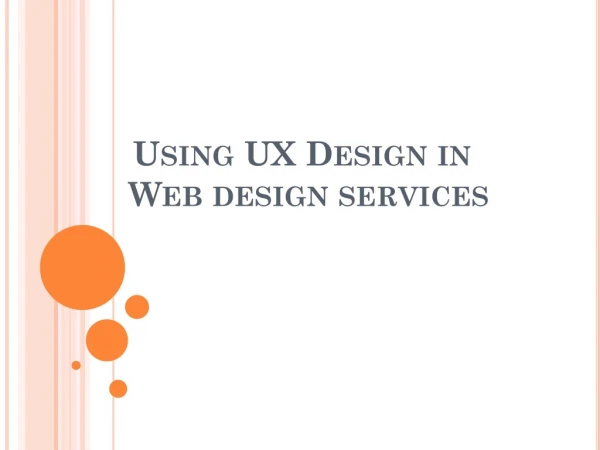 Using UX Design in Web design services