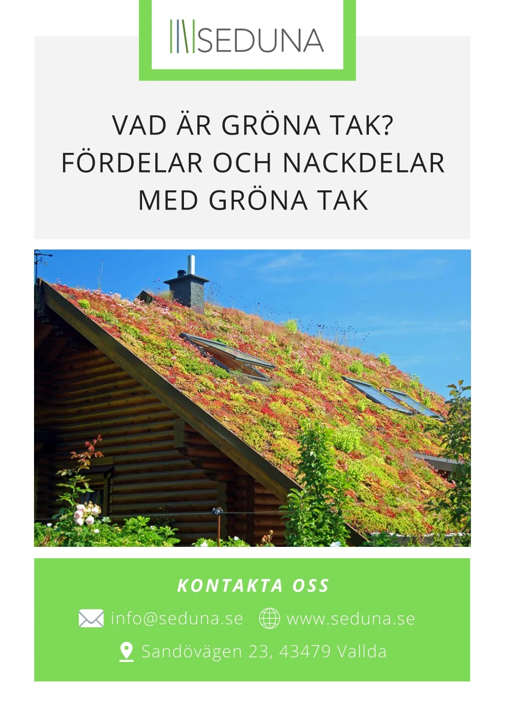 PPT - Vad är Gröna Tak? - Fördelar Och Nackdelar Med Gröna Tak ...