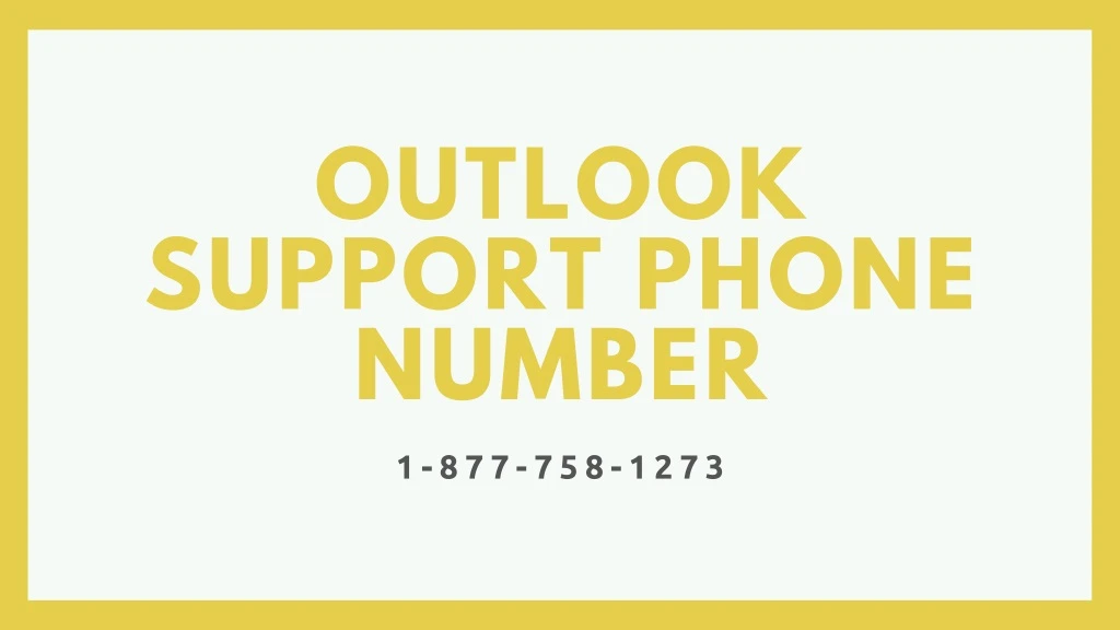 outlook support phone number