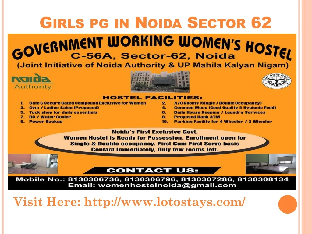girls pg in noida sector 62