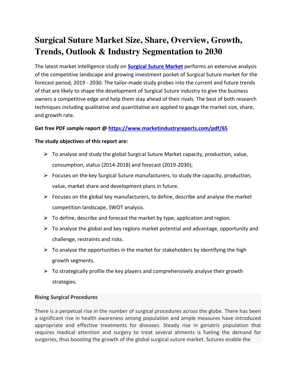 surgical suture market size share overview growth