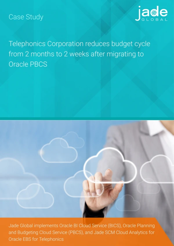 Telephonics Corporation reduces budget cycle from 2 months to 2 weeks after migrating to Oracle PBCS
