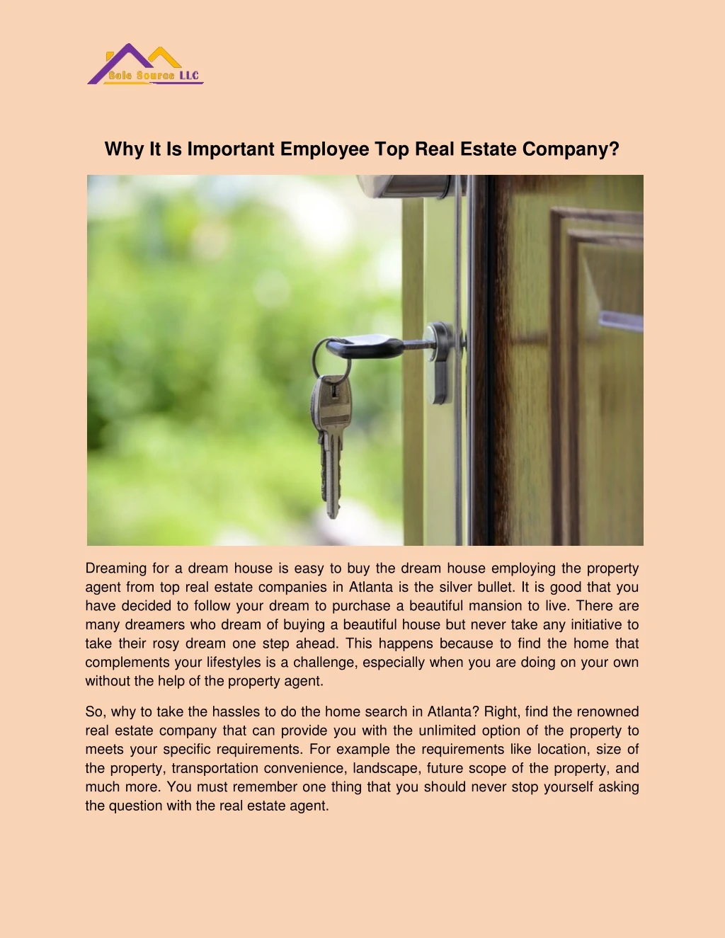 why it is important employee top real estate