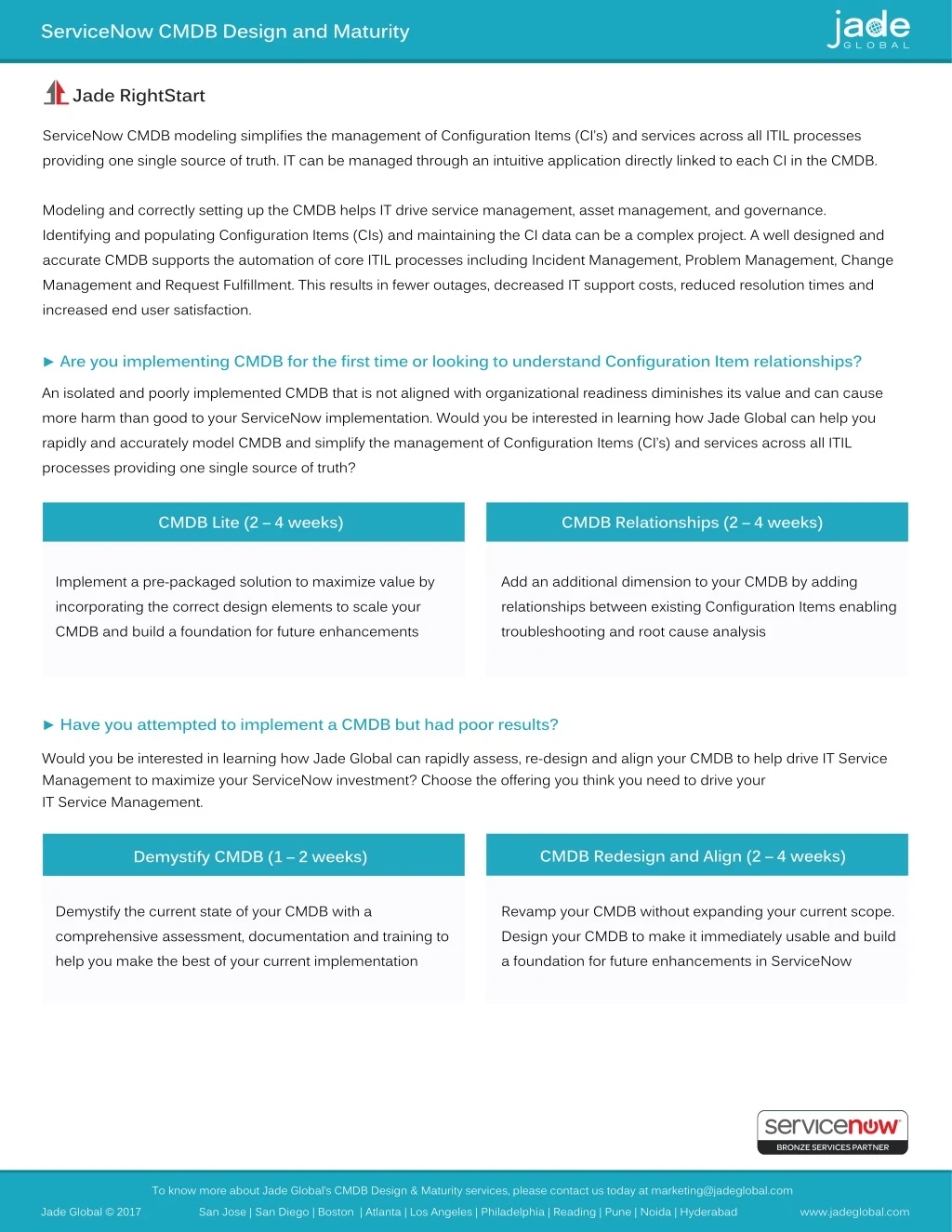 servicenow cmdb design and maturity