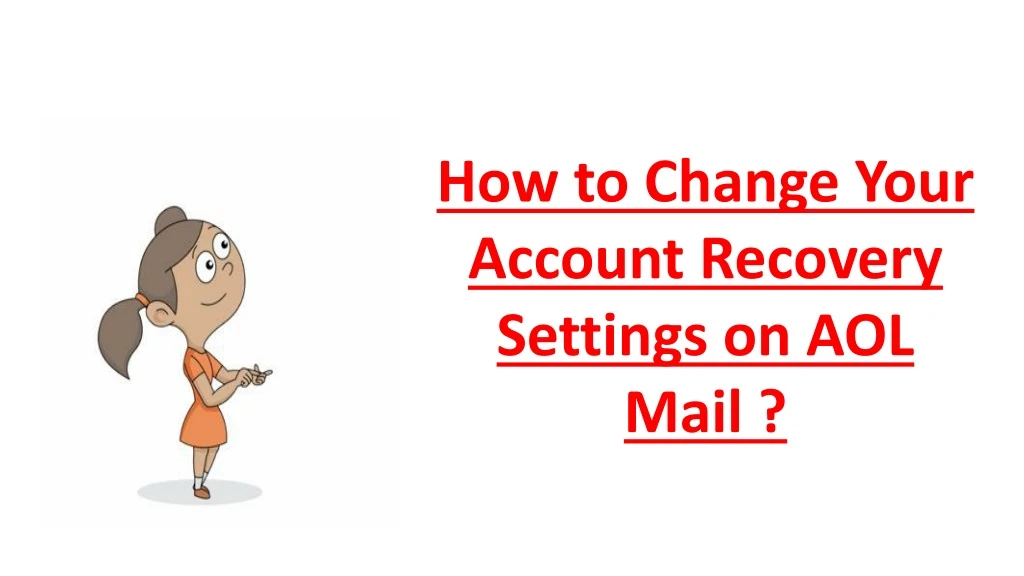 how to change your account recovery settings