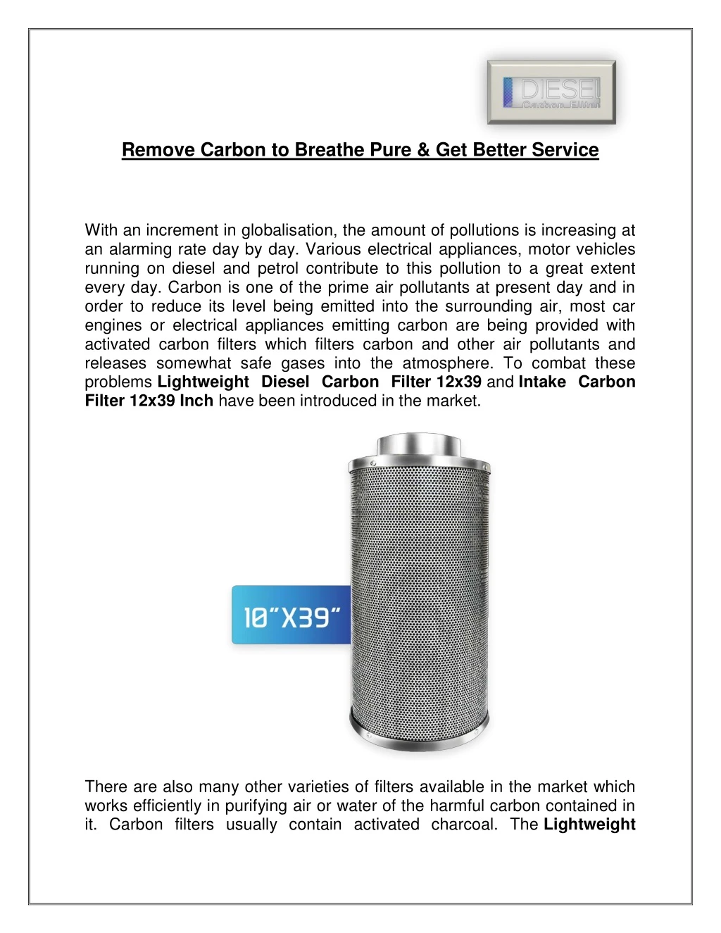 remove carbon to breathe pure get better service
