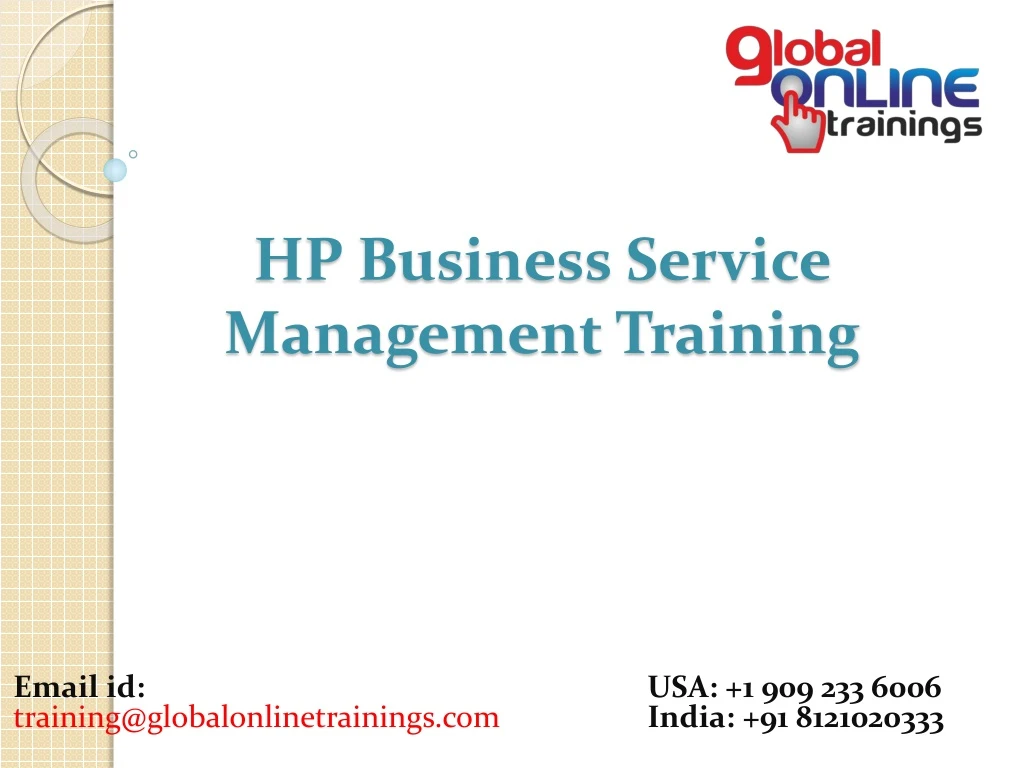 hp business service management training