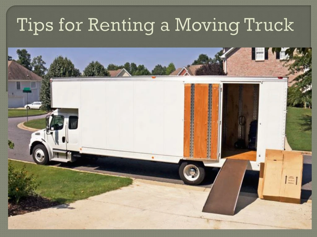 tips for renting a moving truck