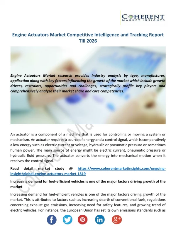 Engine Actuators Market