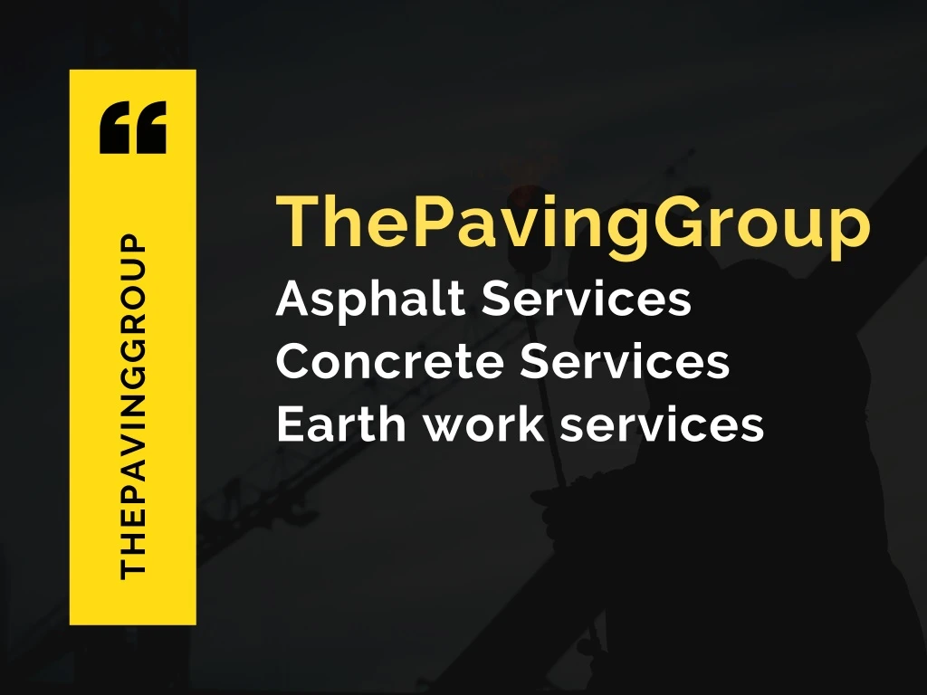 thepavinggroup asphalt services concrete services