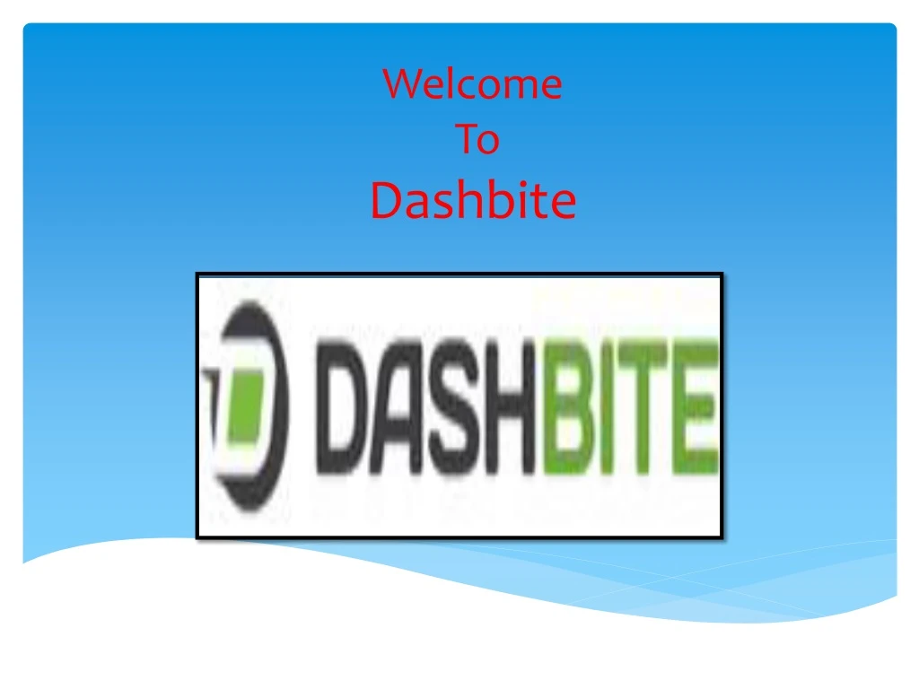 welcome to dashbite