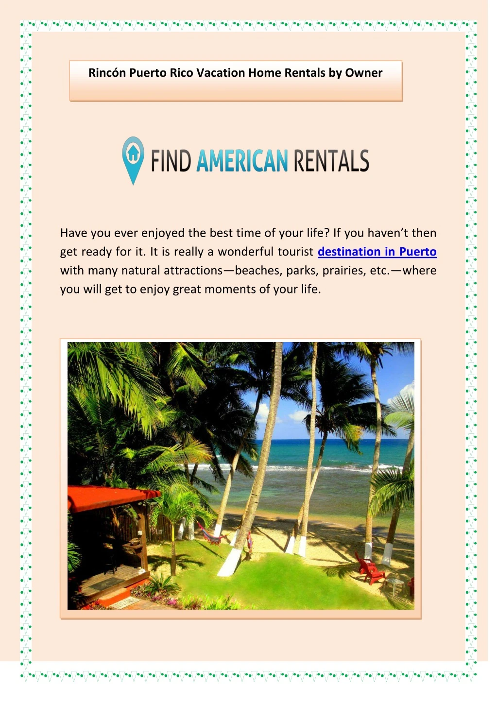 rinc n puerto rico vacation home rentals by owner