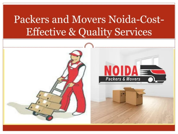 Packers and Movers In Noida-Cost-Effective & Quality Services