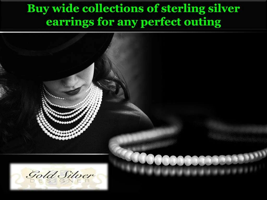 buy wide collections of sterling silver earrings