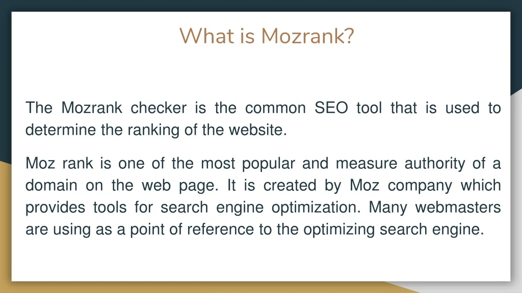 what is mozrank