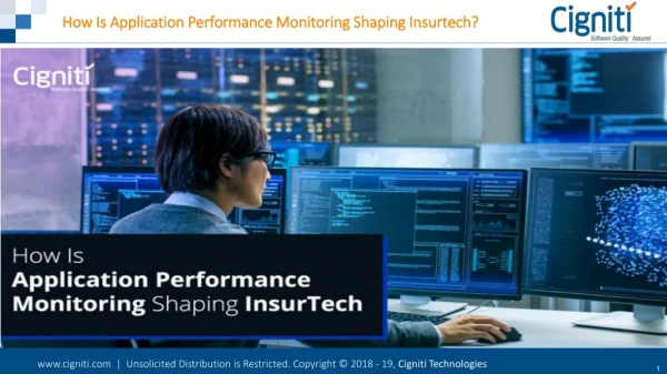 How Is Application Performance Monitoring Shaping Insurtech?