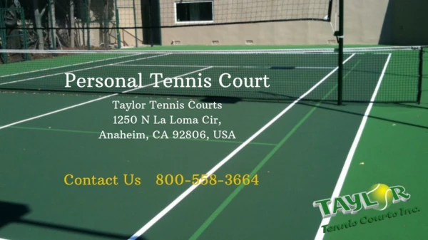 Tennis Court Construction San Diego