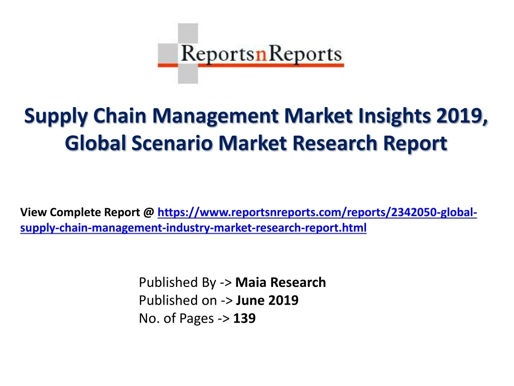 supply chain management market insights 2019