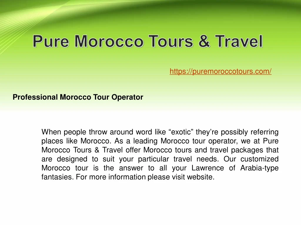 https puremoroccotours com