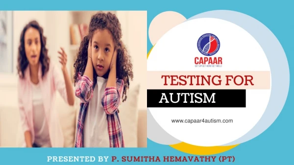 Testing for Autism | Best Autism Centres in Bangalore | CAPAAR