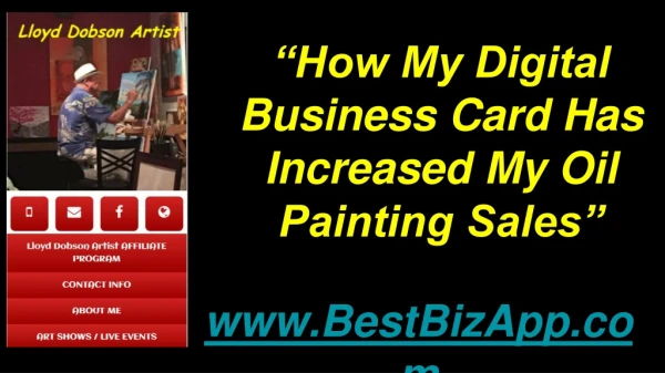How My Digital Business Card Has Increased My Oil Painting Sales