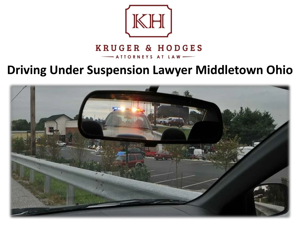 driving under suspension lawyer middletown ohio