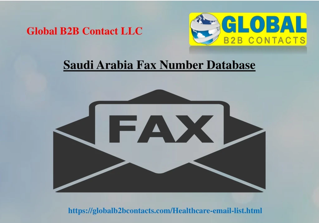 saudi arabia fax number database
