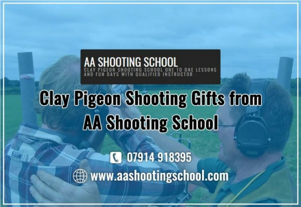 Clay pigeon shooting gifts from AA Shooting School in Dorset, UK