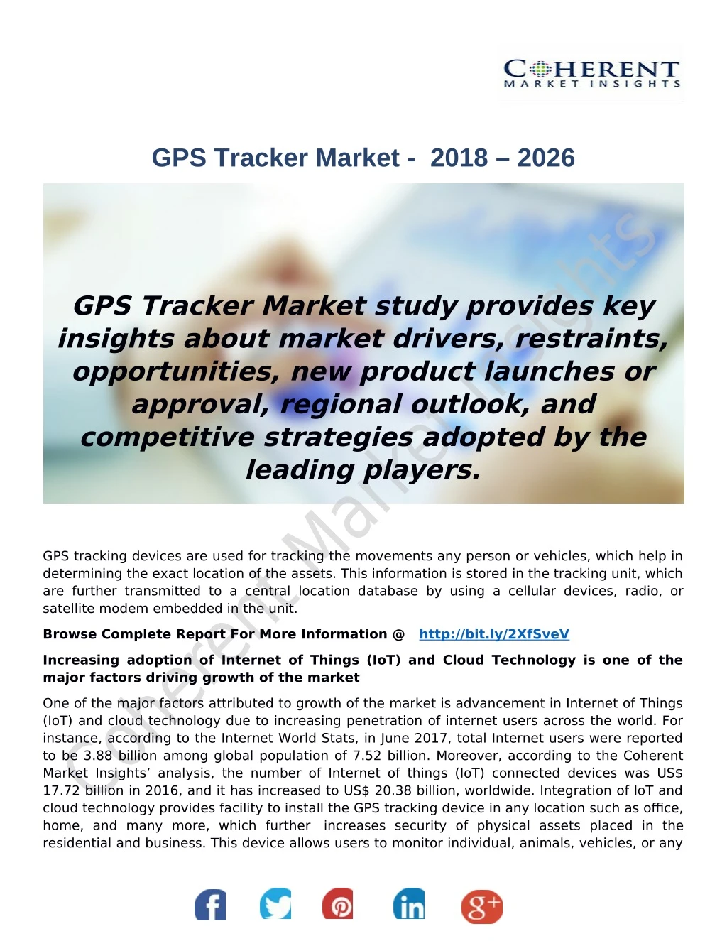 gps tracker market 2018 2026