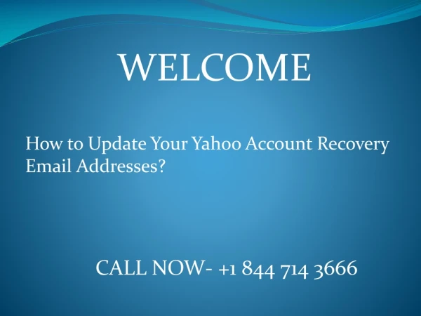 How to Update Your Yahoo Account Recovery Email Addresses?