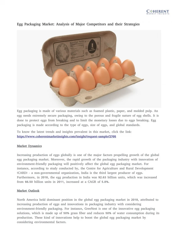 Egg packaging market